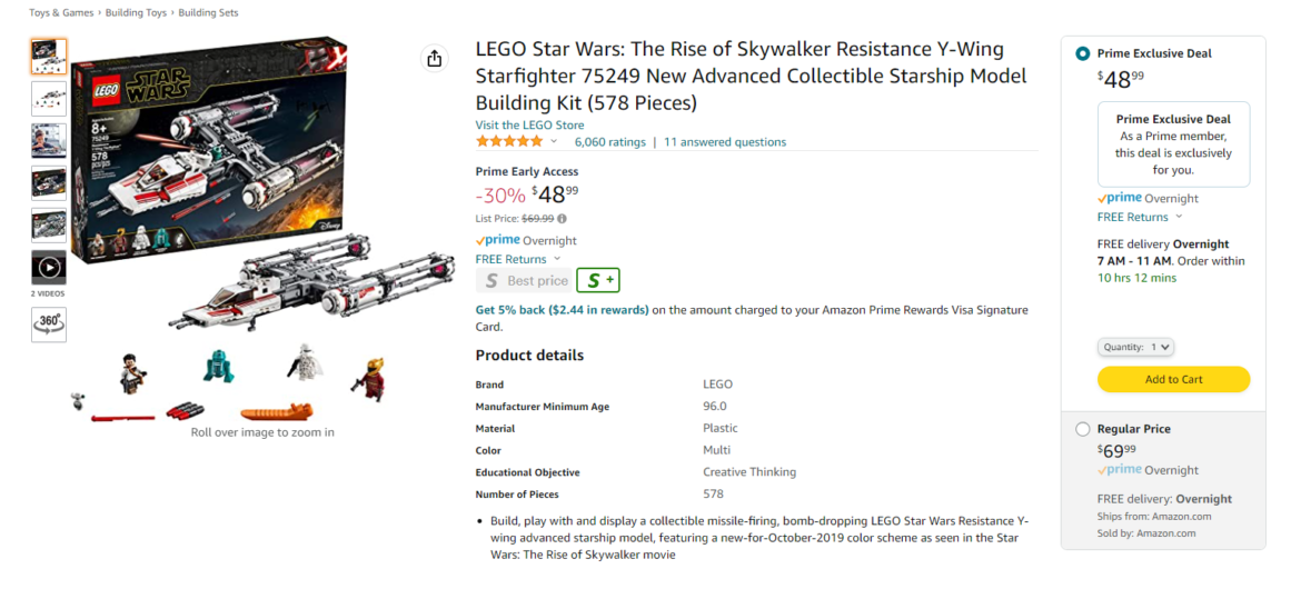 Lego Deals on Amazon Prime Early Access Sale